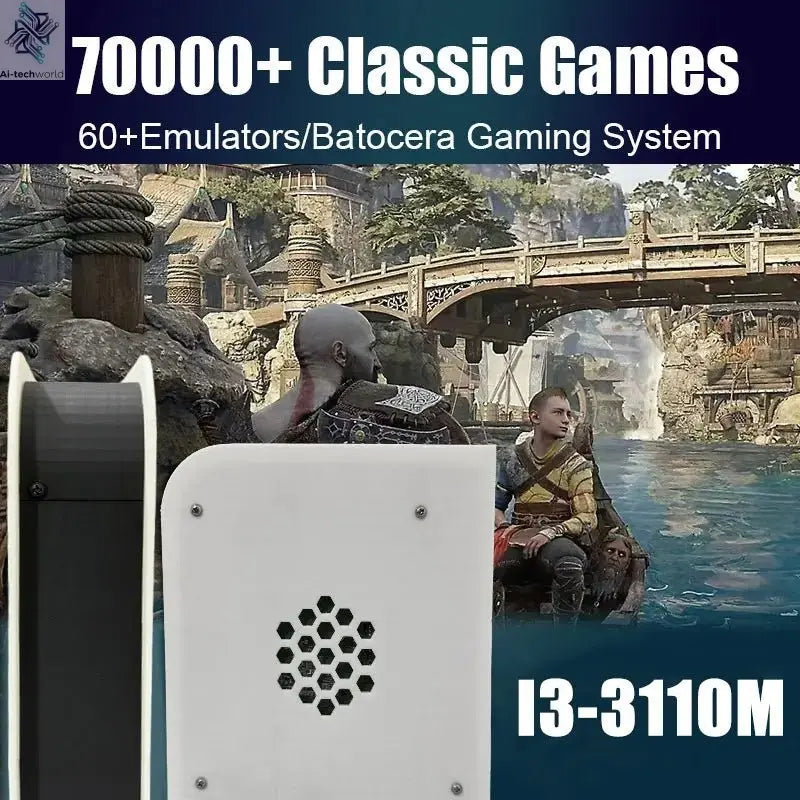 LZAKMR 60+Emulators 500GB Retro Game Console M15 Batocera 1037U 70000+Games For Wii PS2 PSP GameCube N64 Wireless handle - Ai - TechWorld