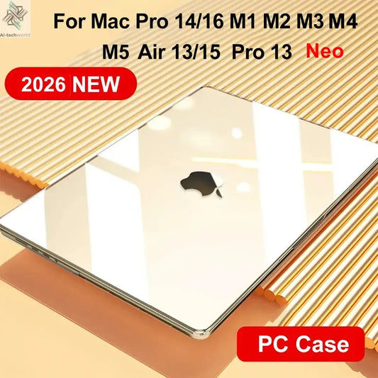Laptop Cases for Macbook Pro 14 Case M5 M2 A2779 2023 Pro 16 Cover M3 M4 M1 Mac Book Air 13 Case 2022 13.6 A2681 Air 15.3 A2941 - Ai-TechWorld