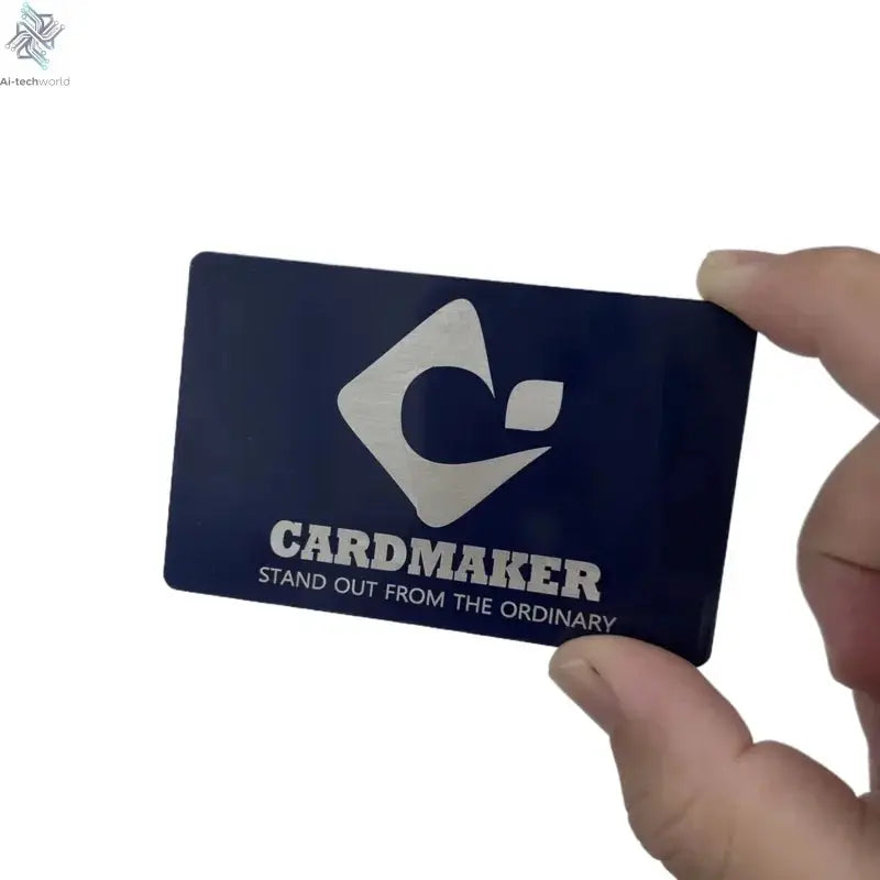Laser Engraving Tap to Go Metal Card Custom Metal NFC Business Card With Any Color / Size / Logo Ai-TechWorld 