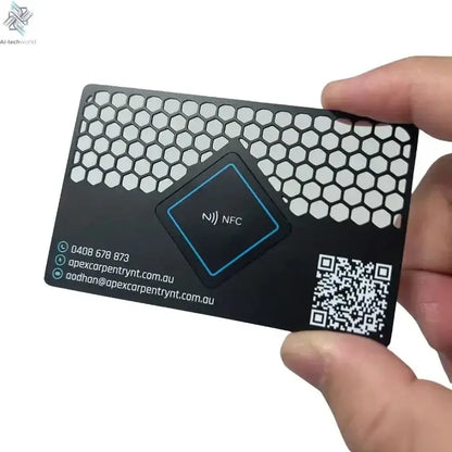 Laser Engraving Tap to Go Metal Card Custom Metal NFC Business Card With Any Color / Size / Logo Ai-TechWorld 