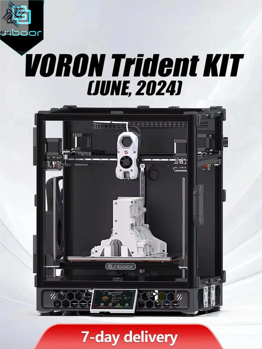 Latest SIBOOR Voron Trident [June,2024] 3D Printer with CNC Metal Structure 4AWD CoreXY DIY 3D Printer Kit AWD Components Ai-TechWorld