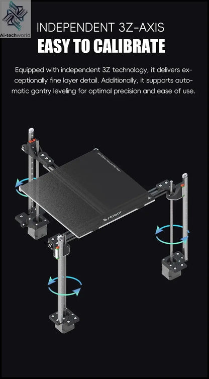 Latest SIBOOR Voron Trident [June,2024] 3D Printer with CNC Metal Structure 4AWD CoreXY DIY 3D Printer Kit AWD Components Ai-TechWorld