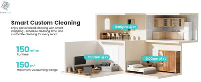 Lefant M330 Pro Robot Vacuum and Mop combo, 5000Pa,dTOF LiDAR Navigation, Alexa/Google/WiFi,Ideal for Pet Hair Ai-TechWorld 