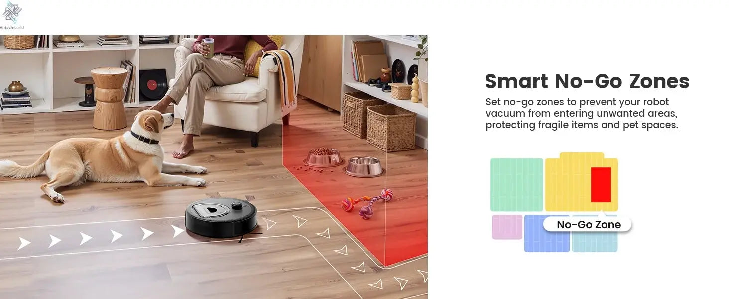 Lefant M330 Pro Robot Vacuum and Mop combo, 5000Pa,dTOF LiDAR Navigation, Alexa/Google/WiFi,Ideal for Pet Hair Ai-TechWorld 