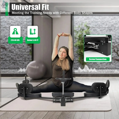 Leg Stretcher, 3 Bar Leg Spreader, Heavy Duty Leg Split Machine for Leg Stretching, Leg Press Machine Flexibility - Ai-TechWorld