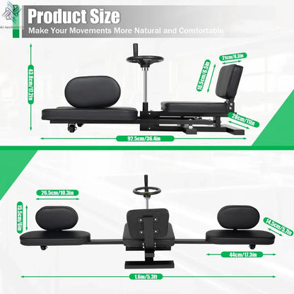 Leg Stretcher, 3 Bar Leg Spreader, Heavy Duty Leg Split Machine for Leg Stretching, Leg Press Machine Flexibility - Ai-TechWorld
