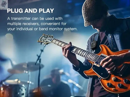 Lekato Ms-20 Wireless Iem, 30H Charging Case & 150Ft Range - 1 Tx To 2 Rx Set for Crystal Clear Live Monitoring Ai-TechWorld 