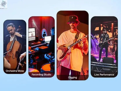 Lekato Ms-20 Wireless Iem, 30H Charging Case & 150Ft Range - 1 Tx To 2 Rx Set for Crystal Clear Live Monitoring Ai-TechWorld 