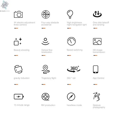 Lenovo K10Max Drone 8K Professinal Three Camera Optical Flow Localization Four-way Obstacle Avoidance RC for Adults Child Toys Ai-TechWorld 