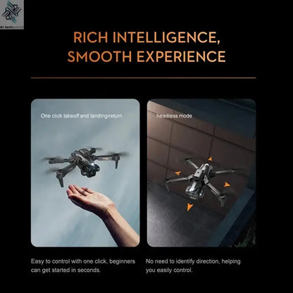 Lenovo K10Max Drone 8K Professinal Three Camera Optical Flow Localization Four-way Obstacle Avoidance RC for Adults Child Toys Ai-TechWorld 