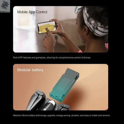 Lenovo K10Max Drone 8K Professinal Three Camera Optical Flow Localization Four-way Obstacle Avoidance RC for Adults Child Toys Ai-TechWorld 