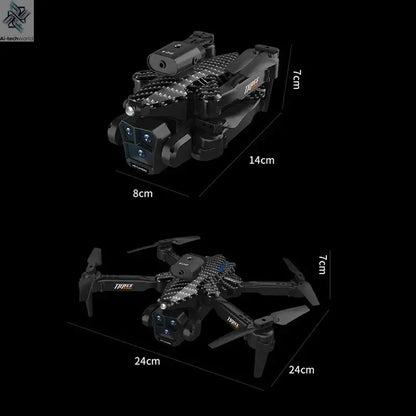 Lenovo K10Max Drone 8K Professinal Three Camera Optical Flow Localization Four-way Obstacle Avoidance RC for Adults Child Toys Ai-TechWorld 