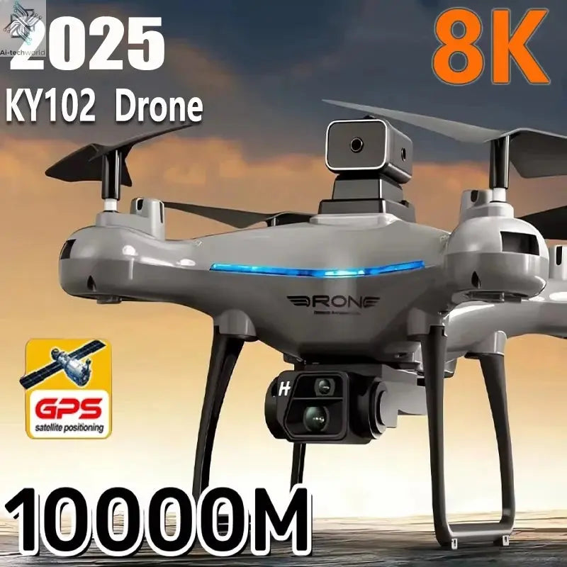 Lenovo Ky102 Drone 8k Hd Aerial Photography Dual Camera Brushless Quadcopter Obstacle Avoidance Optical Flow Aerial Rc Drone Ai-TechWorld 