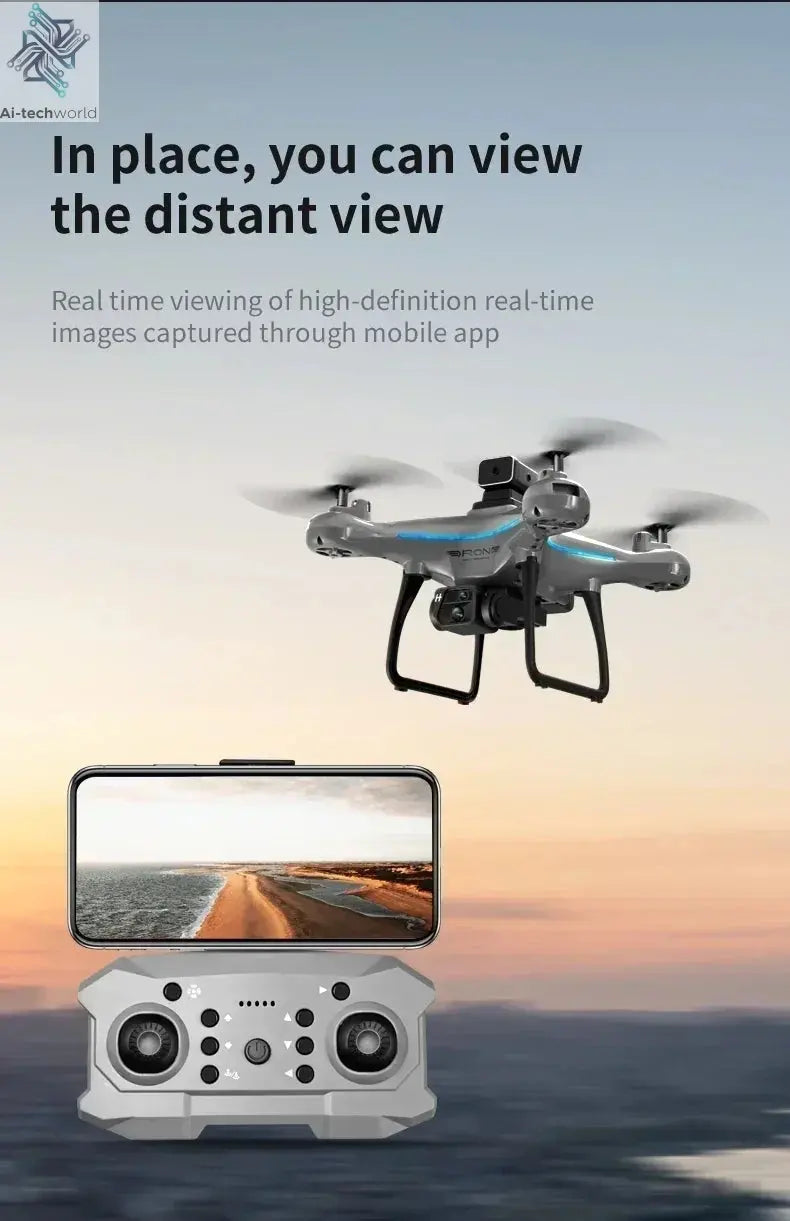 Lenovo Ky102 Drone 8k Hd Aerial Photography Dual Camera Brushless Quadcopter Obstacle Avoidance Optical Flow Aerial Rc Drone Ai-TechWorld 