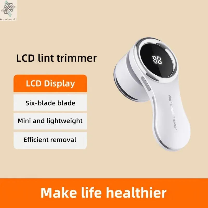 Lint Remover USB Charging Electric Pellet Machine Hair Ball Lint Trimmer Portable Electric Clothes Lint Machine High-speed Moto Ai-TechWorld 