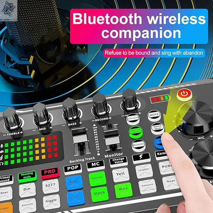 Live Podcast Equipment Set, with BM800 studio microphone, audio mixer supports a variety of sound effects, for PC,live broadcast Ai-TechWorld 