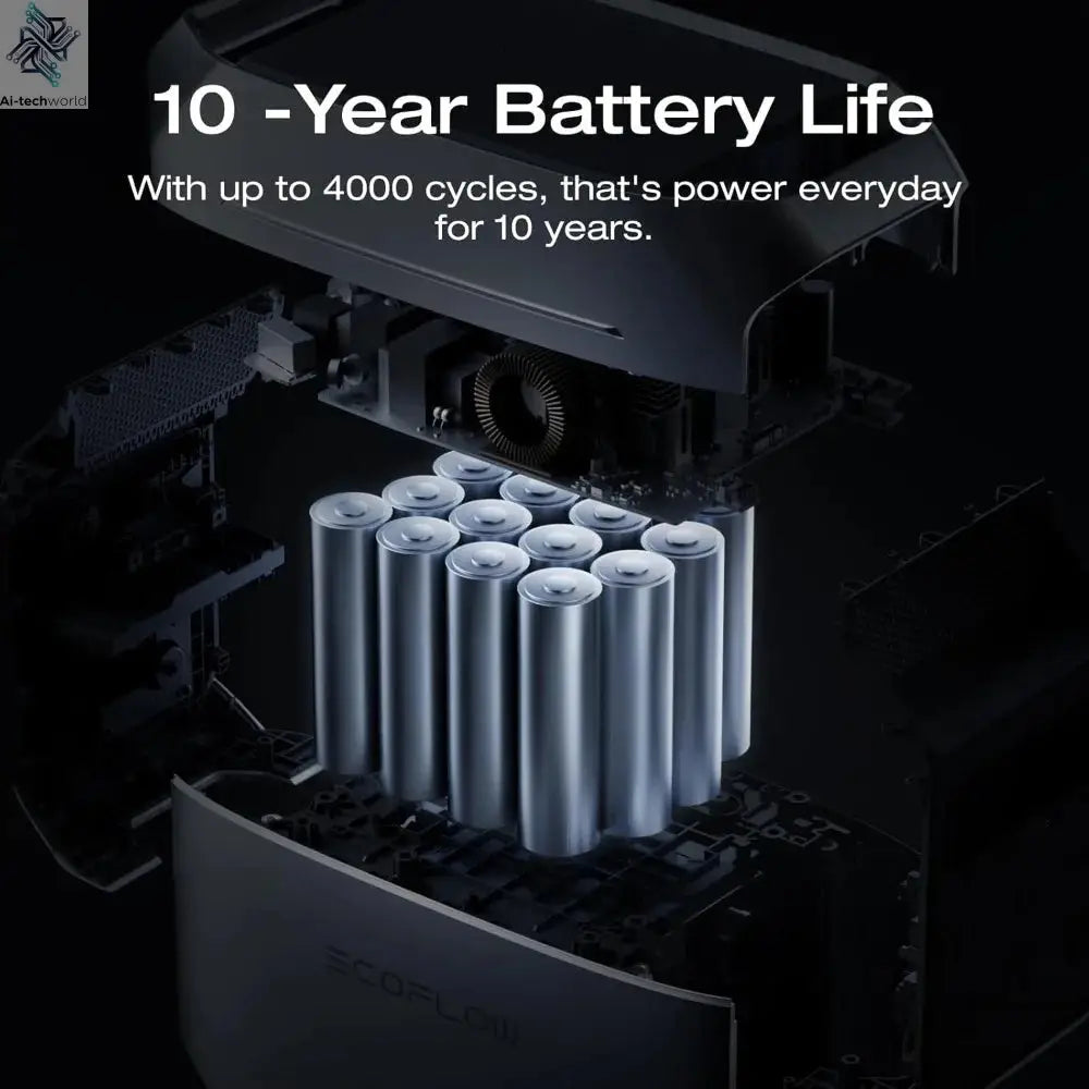 Living RoomDelta 3 Series Smart Extra Battery, 1024Wh LiFePO4 Expansion Battery for Power Station Delta 2/Delta 3/Delta 3 - Ai-TechWorld