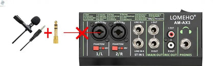 Lomeho 4 Channels Sound Mixer 48V 99 Digital Effect Portable Audio Table Bluetooth USB PC Record Mixing Console Church AM-AX3 Ai-TechWorld 