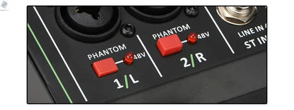 Lomeho 4 Channels Sound Mixer 48V 99 Digital Effect Portable Audio Table Bluetooth USB PC Record Mixing Console Church AM-AX3 Ai-TechWorld 