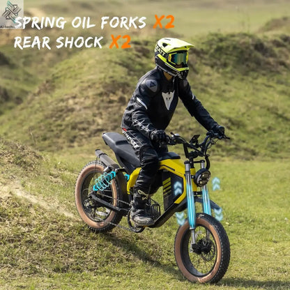 Luckeep M5 MAX Electric Bike for Adults,2000W Peak Motor,37.5MPH, 52V 20AHBattery Ebike,80 Miles 20" Fat Tire Electric Dirtbike Ai-TechWorld 