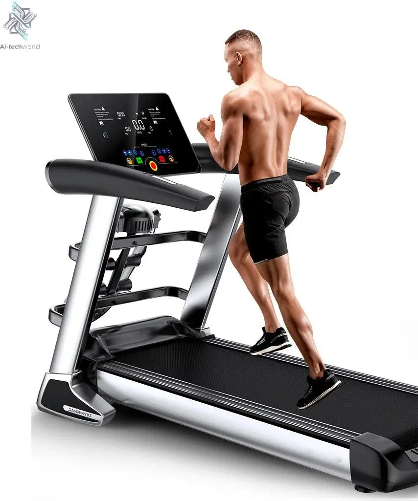 Lucky Stars BIg Screen Home Use Running Machine Laufband Gym Fitness the Girdles of the Tredmill Sports Motorized Treadmill Ai-TechWorld 