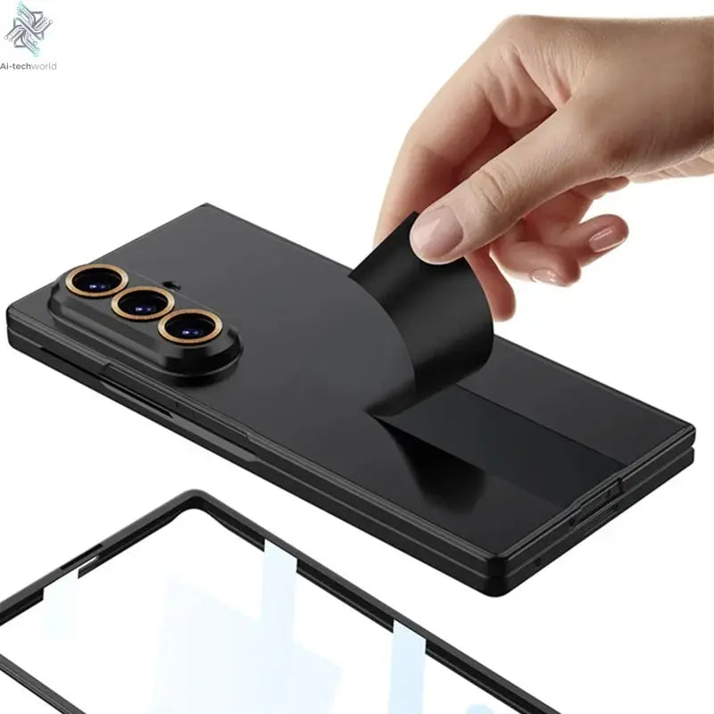 Luxury Fashionable Ultra-thin Phone Case For Samsung Galaxy Z Fold 7 6 5G With Screen Glass Protect Film Matte Protector Cover Ai-TechWorld 
