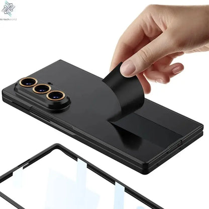 Luxury Fashionable Ultra-thin Phone Case For Samsung Galaxy Z Fold 7 6 5G With Screen Glass Protect Film Matte Protector Cover Ai-TechWorld 