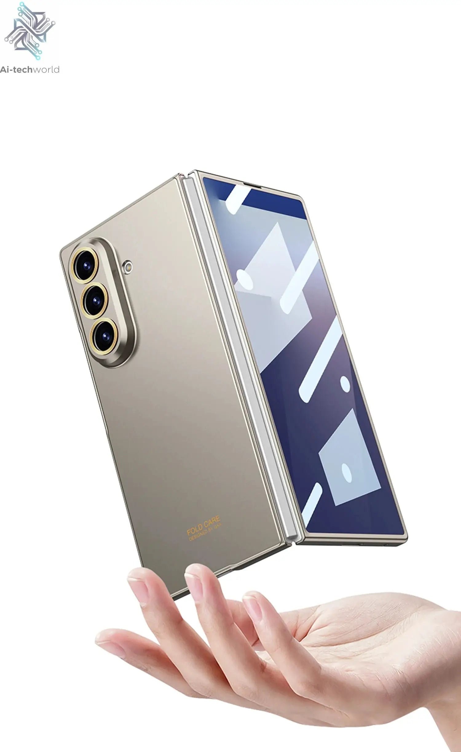 Luxury Fashionable Ultra-thin Phone Case For Samsung Galaxy Z Fold 7 6 5G With Screen Glass Protect Film Matte Protector Cover Ai-TechWorld 