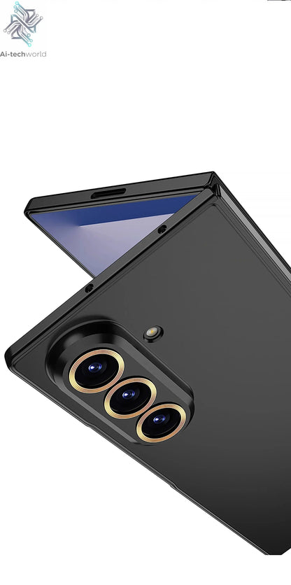 Luxury Fashionable Ultra-thin Phone Case For Samsung Galaxy Z Fold 7 6 5G With Screen Glass Protect Film Matte Protector Cover Ai-TechWorld 