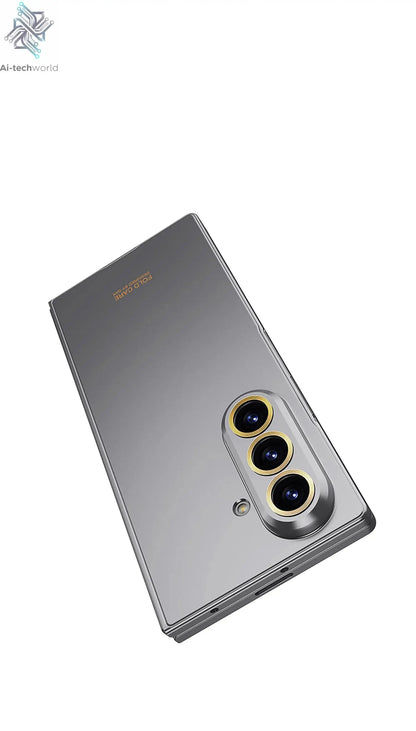 Luxury Fashionable Ultra-thin Phone Case For Samsung Galaxy Z Fold 7 6 5G With Screen Glass Protect Film Matte Protector Cover Ai-TechWorld 