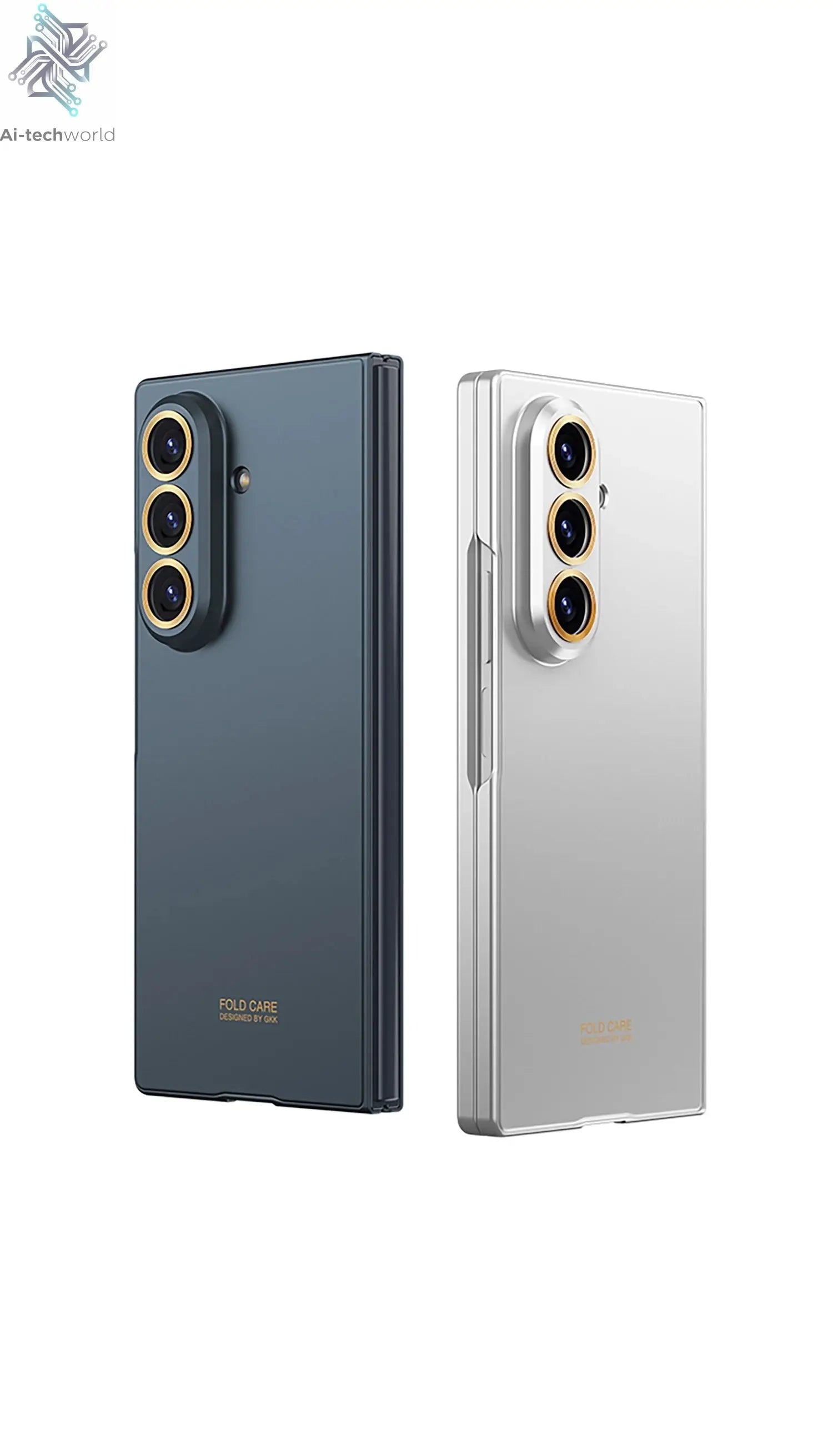 Luxury Fashionable Ultra-thin Phone Case For Samsung Galaxy Z Fold 7 6 5G With Screen Glass Protect Film Matte Protector Cover Ai-TechWorld 