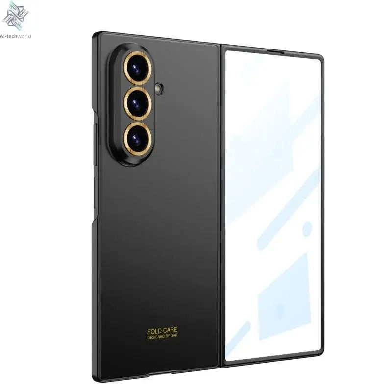 Luxury Fashionable Ultra-thin Phone Case For Samsung Galaxy Z Fold 7 6 5G With Screen Glass Protect Film Matte Protector Cover Ai-TechWorld 