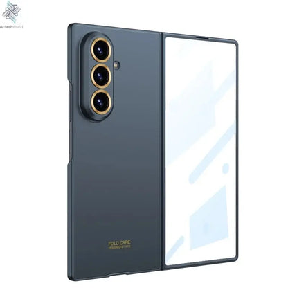 Luxury Fashionable Ultra-thin Phone Case For Samsung Galaxy Z Fold 7 6 5G With Screen Glass Protect Film Matte Protector Cover Ai-TechWorld 