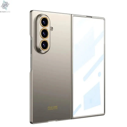 Luxury Fashionable Ultra-thin Phone Case For Samsung Galaxy Z Fold 7 6 5G With Screen Glass Protect Film Matte Protector Cover Ai-TechWorld 