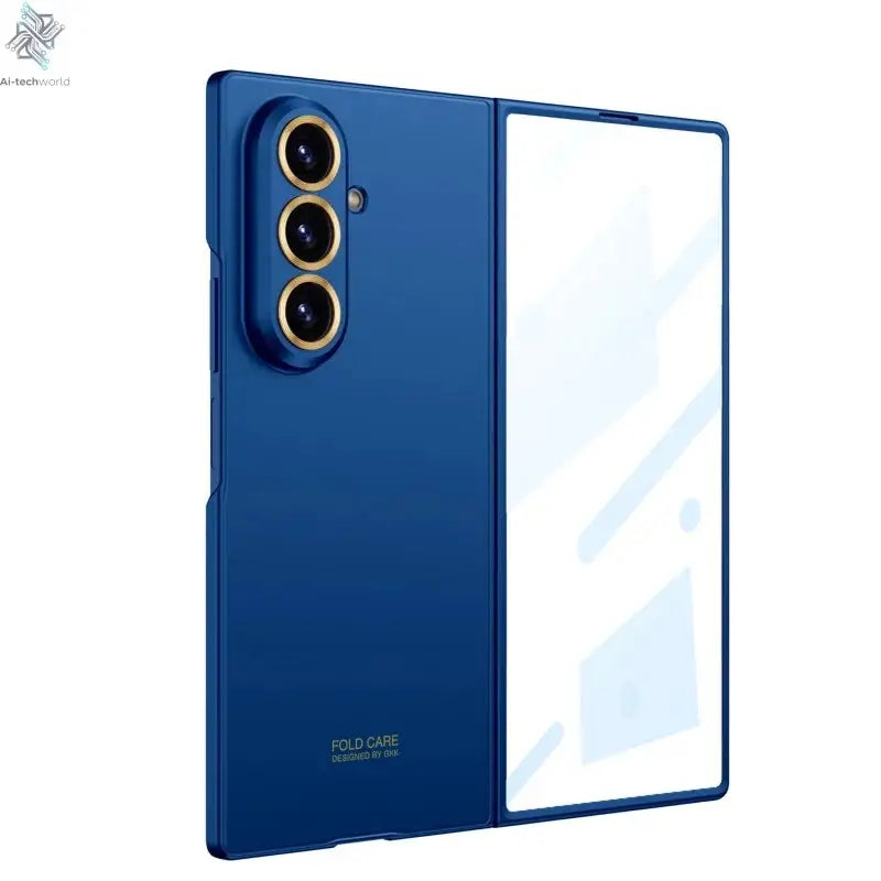 Luxury Fashionable Ultra-thin Phone Case For Samsung Galaxy Z Fold 7 6 5G With Screen Glass Protect Film Matte Protector Cover Ai-TechWorld 