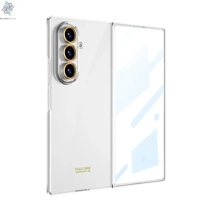 Luxury Fashionable Ultra-thin Phone Case For Samsung Galaxy Z Fold 7 6 5G With Screen Glass Protect Film Matte Protector Cover Ai-TechWorld 