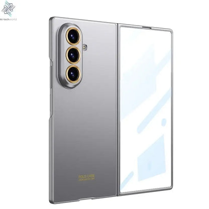 Luxury Fashionable Ultra-thin Phone Case For Samsung Galaxy Z Fold 7 6 5G With Screen Glass Protect Film Matte Protector Cover Ai-TechWorld 
