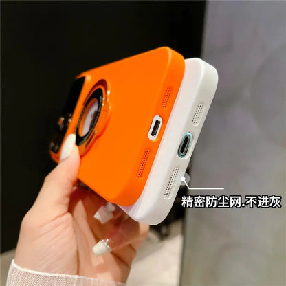 Luxury For Magsafe Magnetic Hard PC Frame Stand Phone Case For iPhone 16 Pro Max 15 Plus 11 12 13 14 Lens Protective Back Cover Ai-TechWorld 