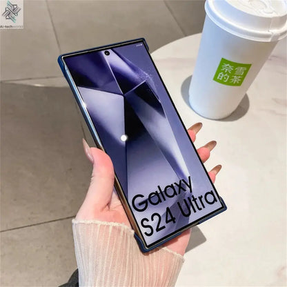 Luxury For Magsafe Thin PC Matte Frameless Phone Case For Samsung S24 S25 Ultra Edge S23 FE S22 S21 S20 S10 S9 Plus Back Cover Ai-TechWorld 