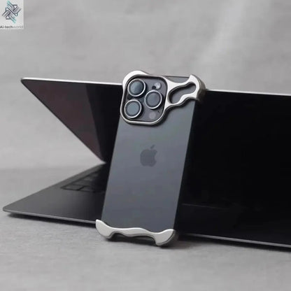Luxury Irregular Aluminum Alloy Bumper Phone Case For IPhone 16 15 14 13 12 Pro Max 17 Air Pro Lens Film Protection Metal Cover Ai-TechWorld 