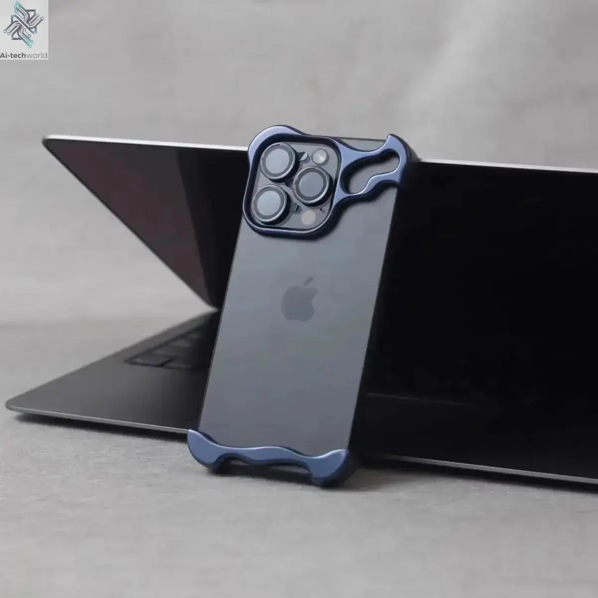 Luxury Irregular Aluminum Alloy Bumper Phone Case For IPhone 16 15 14 13 12 Pro Max 17 Air Pro Lens Film Protection Metal Cover Ai-TechWorld 