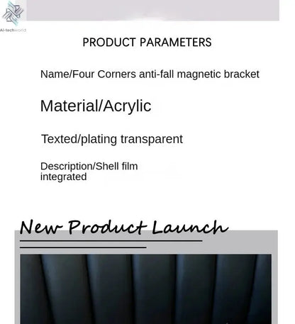 Luxury Magnetic Plating Stand Shockproof Clear Case For Samsung Galaxy S25 S24 Ultra S23 S22 Note 20 10 Plus Acrylic Back Cover - Ai - TechWorld