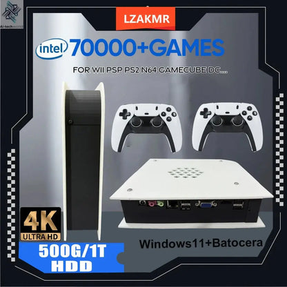 M15 60+Emulators 1T Retro Home Game Console Batocera I3-3110M 70000+Games For Wii PS2 PSP NGC N64 Win11 4G Wireless handle Ai-TechWorld 