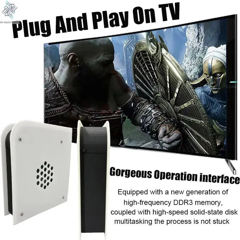 M15 60+Emulators 1T Retro Home Game Console Batocera I3-3110M 70000+Games For Wii PS2 PSP NGC N64 Win11 4G Wireless handle Ai-TechWorld 