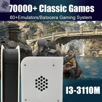 M15 60+Emulators 1T Retro Home Game Console Batocera I3-3110M 70000+Games For Wii PS2 PSP NGC N64 Win11 4G Wireless handle Ai-TechWorld 