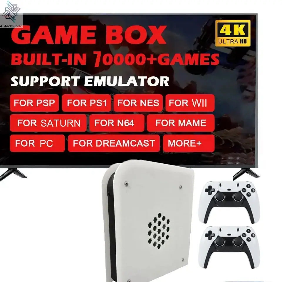 M15 60+Emulators 1T Retro Home Game Console Batocera I3-3110M 70000+Games For Wii PS2 PSP NGC N64 Win11 4G Wireless handle Ai-TechWorld 