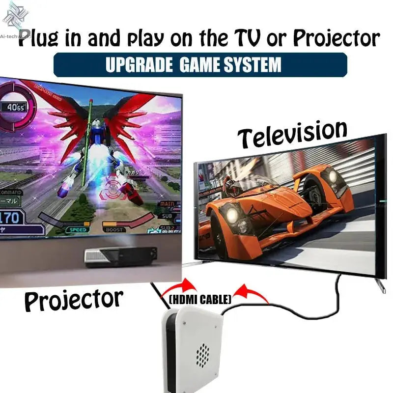 M15 60+Emulators 1T Retro Home Game Console Batocera I3-3110M 70000+Games For Wii PS2 PSP NGC N64 Win11 4G Wireless handle Ai-TechWorld 