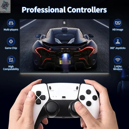 M15 Game Stick Mini TV Handheld Game Console Wireless Gamepads Video Game 64G 20000+ Retro Game HD Output Two-player for PS1 Etc Ai-TechWorld 