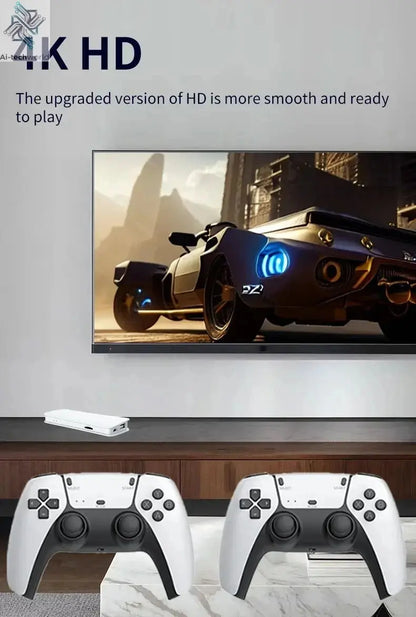 M15 Game Stick Mini TV Handheld Game Console Wireless Gamepads Video Game 64G 20000+ Retro Game HD Output Two-player for PS1 Etc Ai-TechWorld 