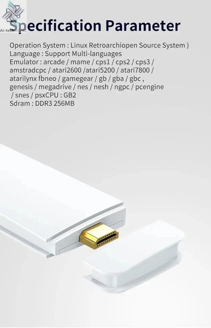 M15 Game Stick Mini TV Handheld Game Console Wireless Gamepads Video Game 64G 20000+ Retro Game HD Output Two-player for PS1 Etc Ai-TechWorld 